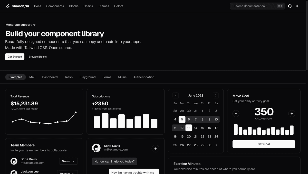 shadcn/ui
